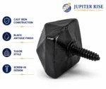 Door Studs Tudor Decorative Cast Iron 15mm 23mm Black Antique Pack 5 - Image 9