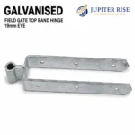 Field Gate Top Band Hinge 19mm Eye Heavy Duty 12/18/24" Black Galvanised - Image 4