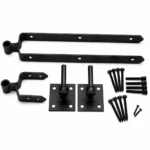Field Gate Hinges Double Strap Heavy Duty Hook Plates 12 18 24 Inch