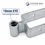 Field Gate Top Band Hinge 19mm Eye Heavy Duty 12/18/24" Black Galvanised - Image 8