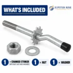 Cranked Striker Self Locking Auto Gate Catch 205mm Galvanised Steel - Image 8