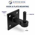 Field Gate Hinges Double Strap Heavy Duty Hook Plates 12 18 24 Inch - Image 5