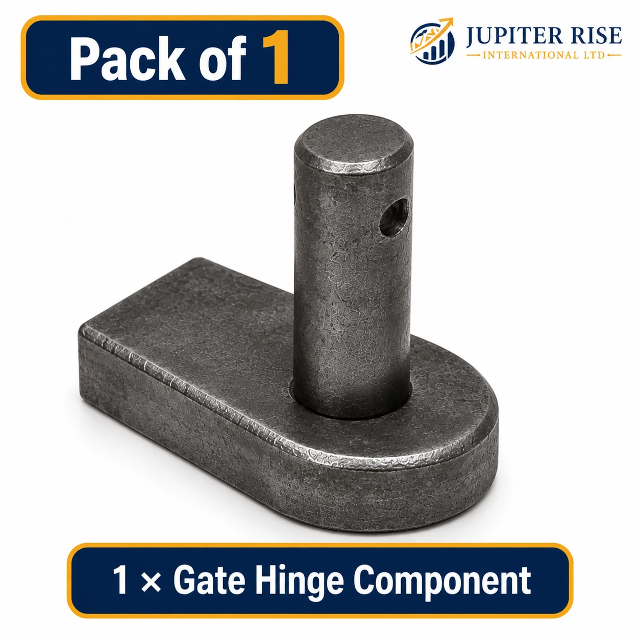 s-l1600 (3) Gate Hinge Weld On Straight End Base 19mm Pin Steel Self Colour - Image 1