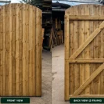 Flat Top Heavy-Duty Wooden Garden Gate - Handmade & Made to Measure