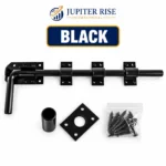 Drop Bolt Gate Latch Heavy Duty 18" 24" Garage Barn Shed Door Black Galvanised