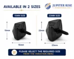 Door Studs Tudor Decorative Cast Iron 15mm 23mm Black Antique Pack 5 - Image 3