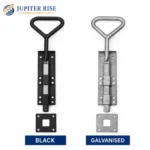Bow Handle Drop Bolt Heavy Duty Gate Garage Door 12 18 24 Inch - Image 3
