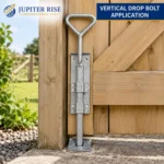 Bow Handle Drop Bolt Heavy Duty Gate Garage Door 12 18 24 Inch - Image 6
